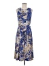 Kasper Paisley Blue Cocktail Dress Size 6 - photo 1