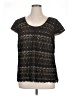 Midnight Velvet 100% Polyester Black Short Sleeve Top Size 1X - photo 1
