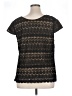 Midnight Velvet 100% Polyester Black Short Sleeve Top Size 1X - photo 2