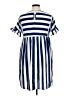 Sucrefas Stripes Blue Casual Dress Size XL - photo 2