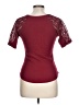 Bongo Burgundy Short Sleeve Top Size L - photo 2