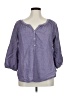 Old Navy Purple 3/4 Sleeve Blouse Size XL - photo 1