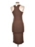 Active Basic Solid Brown Casual Dress Size L - photo 2