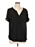 DR2 Black Short Sleeve Blouse Size L - photo 1