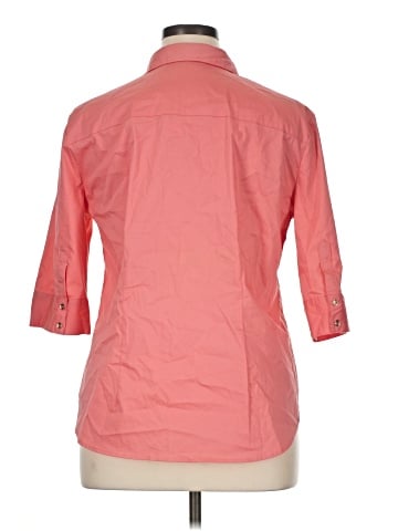 7th Avenue Design Studio New York & Company 3/4 Sleeve Button-Down Shirt (view 2)