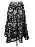 Isda & Co Paisley Black Casual Skirt Size 4 - photo 2