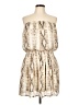 Glam Animal Print Ivory Cocktail Dress Size L - photo 1