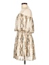 Glam Animal Print Ivory Cocktail Dress Size L - photo 5