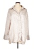 Glam 100% Polyester Animal Print Ivory 3/4 Sleeve Blouse Size L - photo 1