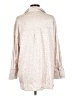 Glam 100% Polyester Animal Print Ivory 3/4 Sleeve Blouse Size L - photo 2