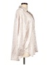 Glam 100% Polyester Animal Print Ivory 3/4 Sleeve Blouse Size L - photo 4