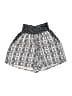 Aqua 100% Rayon Color Block Paisley Aztec Or Tribal Print Silver Shorts Size XS - photo 1