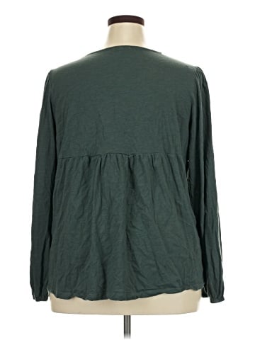Cotton Bleu Long Sleeve Blouse (view 2)