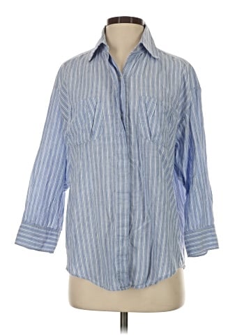 Elizabeth and James 3/4 Sleeve Button-Down Shirt (view 1)