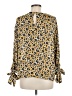 Mittoshop 100% Polyester Animal Print Gold Long Sleeve Blouse Size M - photo 2