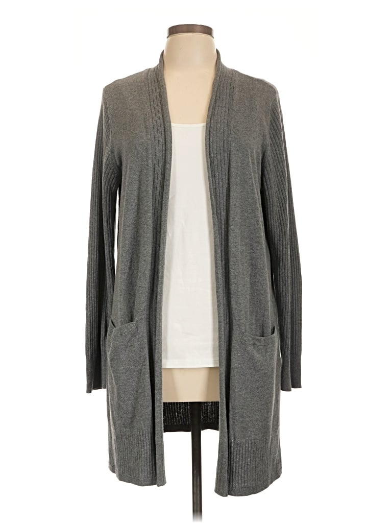Pre-owned Nine West Cardigan Sweater In Gray