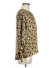 Mittoshop 100% Polyester Animal Print Gold Long Sleeve Blouse Size M - photo 4