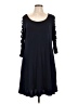 Nina Leonard Black Casual Dress Size L - photo 1