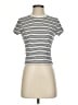 Uniqlo Stripes Silver Short Sleeve Turtleneck Size S - photo 1