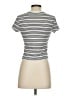 Uniqlo Stripes Silver Short Sleeve Turtleneck Size S - photo 2