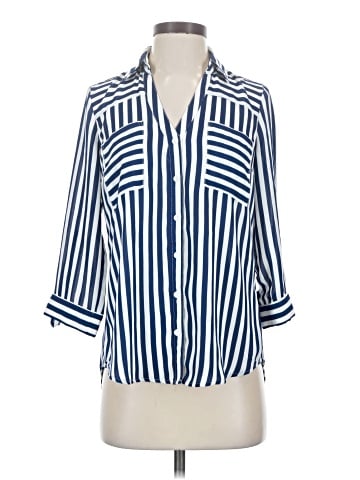 BCX 3/4 Sleeve Button-Down Shirt (view 1)