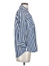 BCX Stripes Blue 3/4 Sleeve Button-Down Shirt Size XS - photo 4