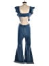 Love Crazy Solid Blue Jumpsuit Size S - photo 2