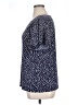 AK Anne Klein Polka Dots Blue Short Sleeve Henley Size 1X - photo 5