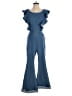 Love Crazy Solid Blue Jumpsuit Size S - photo 1