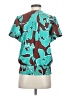 Nine West 100% Polyester Teal Short Sleeve Blouse Size S - photo 2