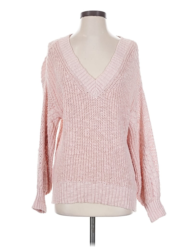 Pre-owned American Eagle Outfitters Pullover Sweater In Pink