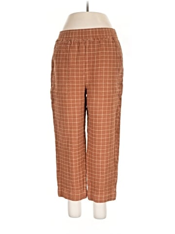 Madewell Waffleback Pull-On High-Rise Tapered Pants in Windowpane (view 1)