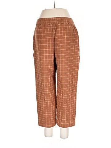 Madewell Waffleback Pull-On High-Rise Tapered Pants in Windowpane (view 2)