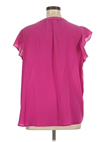 Adrianna Papell Short Sleeve Blouse (view 2)