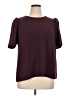 DR2 100% Polyester Burgundy Short Sleeve Blouse Size XL - photo 1