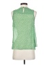 HD in Paris 100% Polyester Green Sleeveless Blouse Size 4 - photo 2
