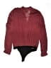 Paige 100% Polyester Burgundy Long Sleeve Blouse Size L - photo 2