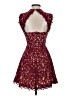 Alya 100% Polyester Burgundy Cocktail Dress Size XS - photo 2