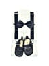 Assorted Brands Checkered-gingham Blue Suspenders Size 0-12 mo Kids - photo 1