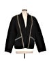 Purejill Chevron-herringbone Black Blazer Size L - photo 1