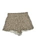 Blue Rain 100% Rayon Animal Print Gold Shorts Size L - photo 1