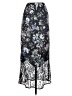 ASOS 100% Polyester Floral Black Formal Skirt Size 2 - photo 2