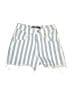 Express Stripes Blue Denim Shorts Size 00 - photo 1