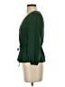 J.Crew 100% Polyester Green 3/4 Sleeve Blouse Size 0 (petite) - photo 5