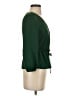 J.Crew 100% Polyester Green 3/4 Sleeve Blouse Size 0 (petite) - photo 4