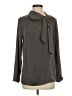 Primark 100% Polyester Gray Long Sleeve Blouse Size 4 - photo 1