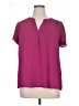 Monday Fun 100% Polyester Purple Short Sleeve Blouse Size XL - photo 1