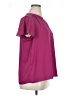 Monday Fun 100% Polyester Purple Short Sleeve Blouse Size XL - photo 4