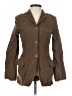 Faconnable Tweed Brown Wool Coat Size 2 - photo 1