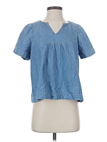 Madewell Denim Popover Swing Top (view 1)